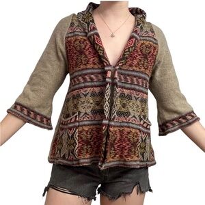 Free People Multicolor Patterned Cardigan